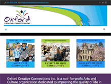 Tablet Screenshot of oxfordcreativeconnections.com
